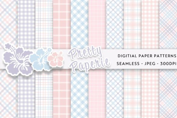 10 Plaid Digital Paper Backgrounds for Vibrant Designs