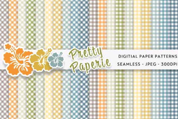 20 Gingham Digital Paper Backgrounds for Effortless Charm
