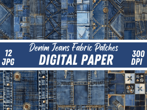 Denim Jeans Fabric Patches Backgrounds: A Designer's Texture Guide