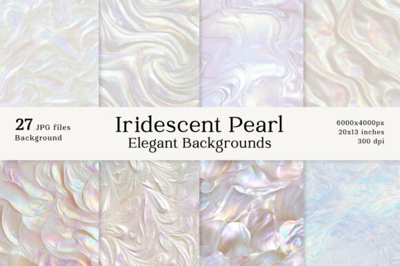 Elevate Your Aesthetic with 27 Elegant Iridescent Pearl Backgrounds