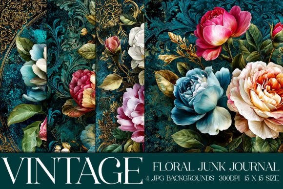 Elevate Your Designs: Luxury Floral Flowers Backgrounds, S9