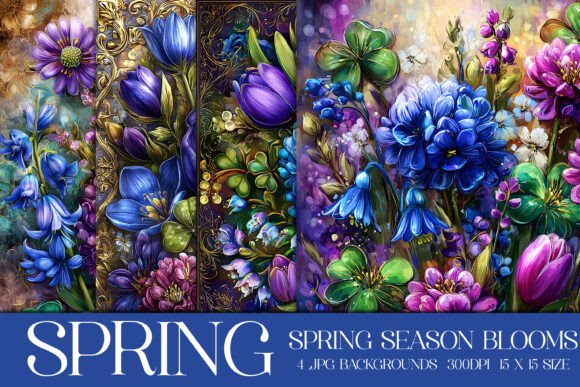 Spring Season Blooms Backgrounds: Elevate Your Digital and Print Projects