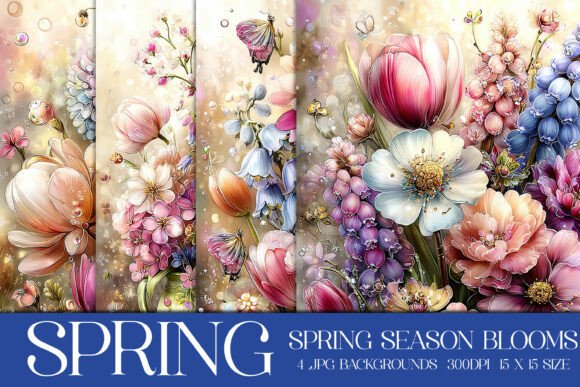 Spring Season Blooms Backgrounds: Your S11 Design Toolkit