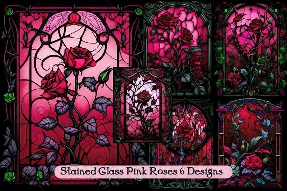 Stained Glass Pink Roses: A Designer’s Guide