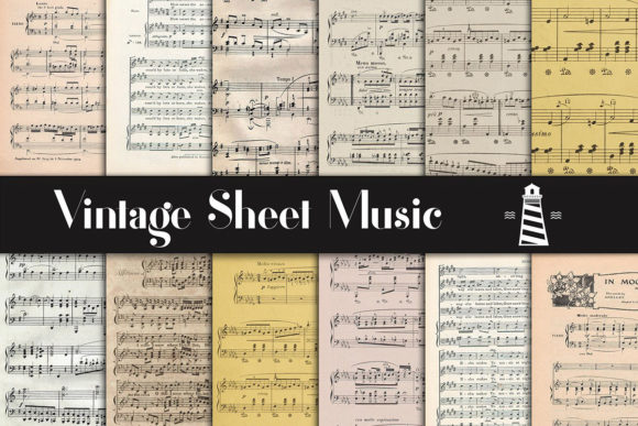 Timeless Elegance: Using Vintage Sheet Music Backgrounds