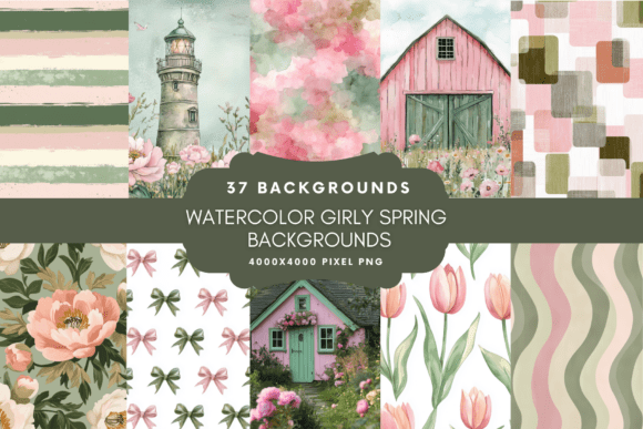 Unlock Your Spring Creativity with Watercolor Girly Backgrounds